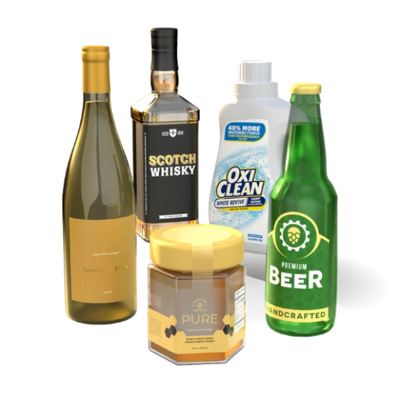 Printed bottle labels
