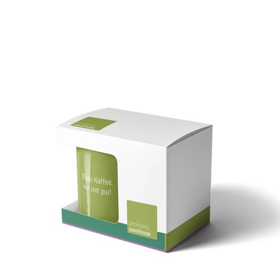 Promotional mug in a folding box