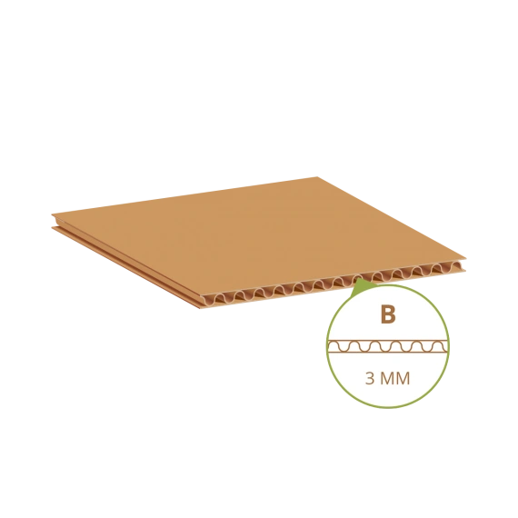 Cartons from B flute