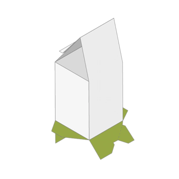 Gable box with crash lock base