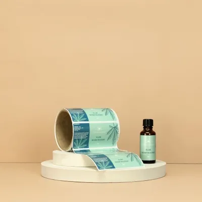 CBD oil bottle label