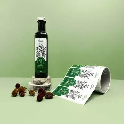 Bottle label for olive oil