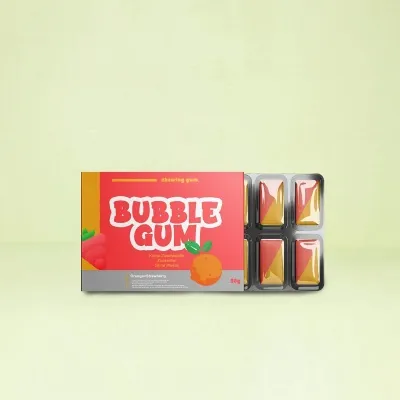 Chewing gum blister packaging