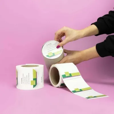Roll labels round printed Roll labels round printed