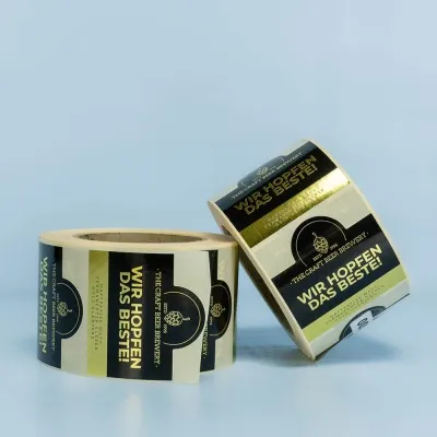 Gold foil labels