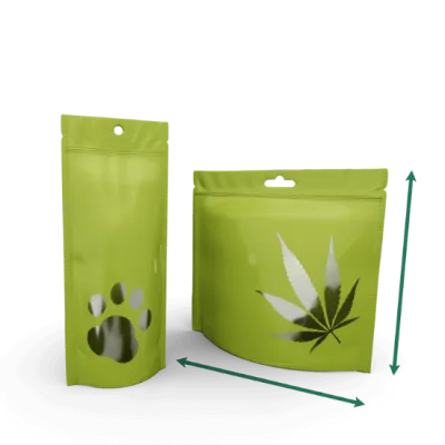 Stand-up pouch with window - free pouch size