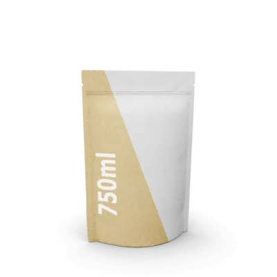 Standbodenbeutel Kraftpapier/PE - 750 ml