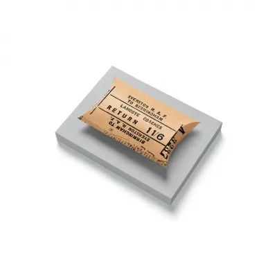 Kissenschachtel mit einfarbigem Druck