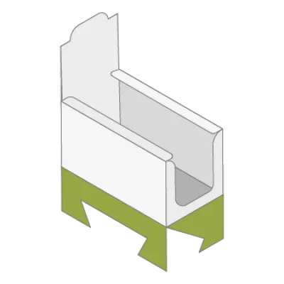 Counter display with snap lock base