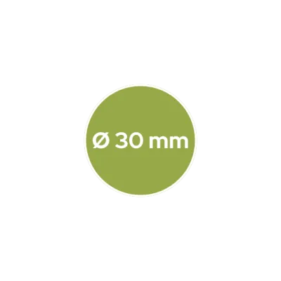30x30 mm - rund