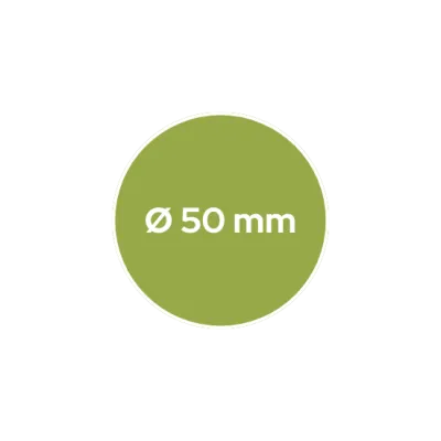 50x50 mm - rund