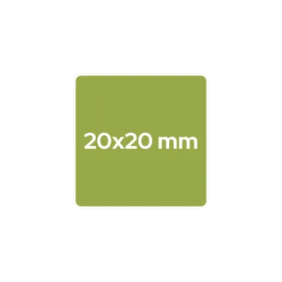 20x20 mm - quadratisch