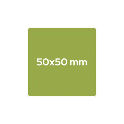 50x50 mm - quadratisch