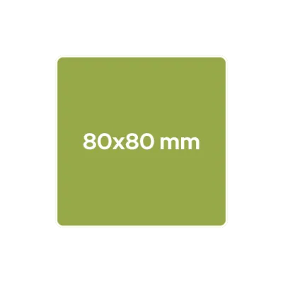 80x80 mm - quadratisch