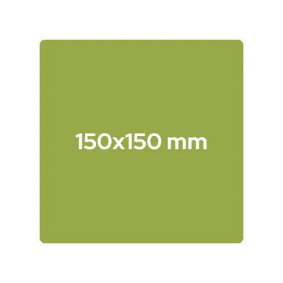 150x150 mm - quadratisch