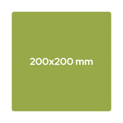 200x200 mm - quadratisch