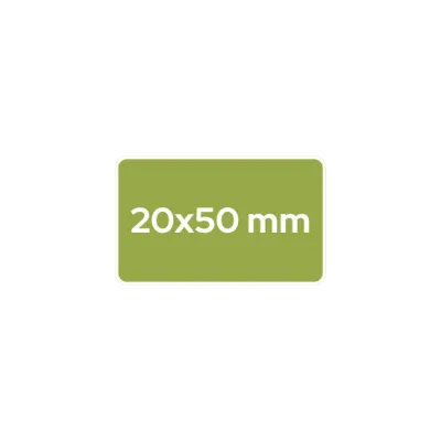 20x50 mm - rechteckig
