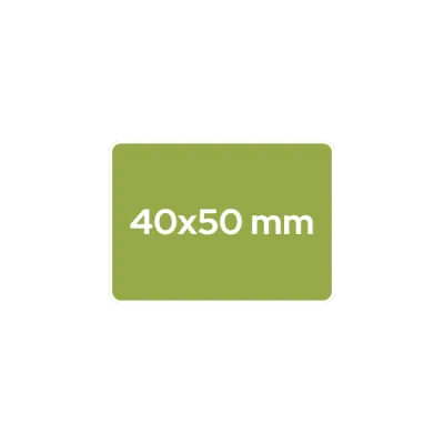 40x50 mm - rechteckig