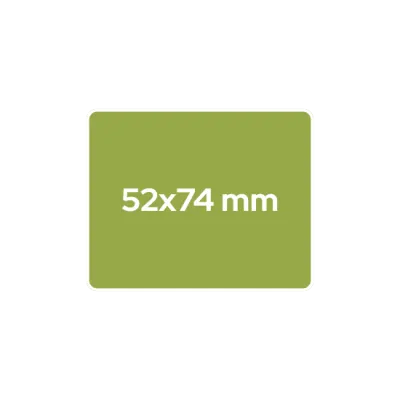 52x74 mm - rechteckig