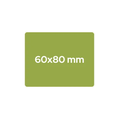 60x80 mm - rechteckig