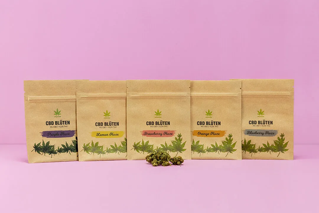 Buste piatte CBD in carta naturale