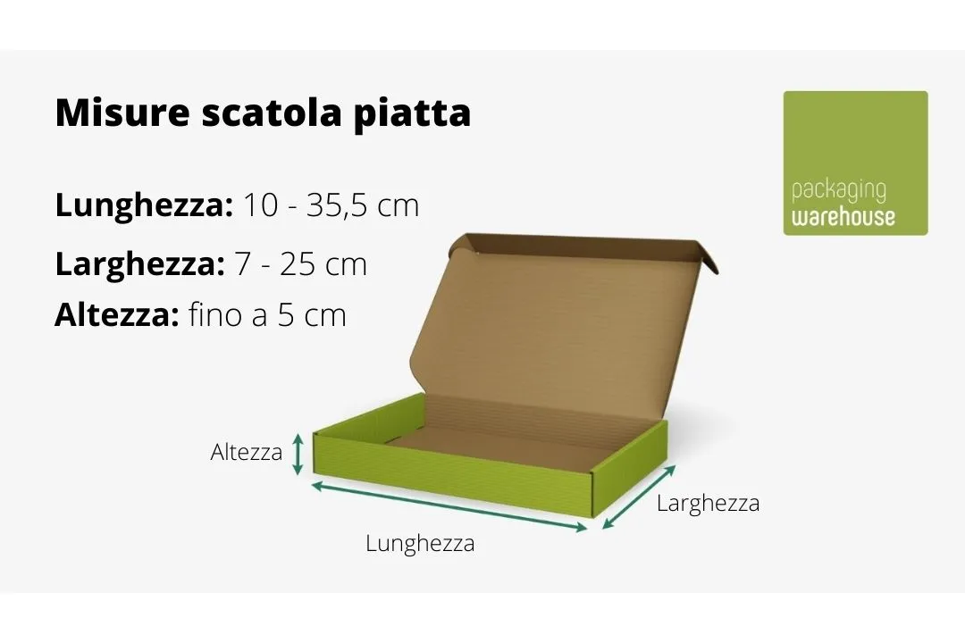 Scatola piatta - misure possibili