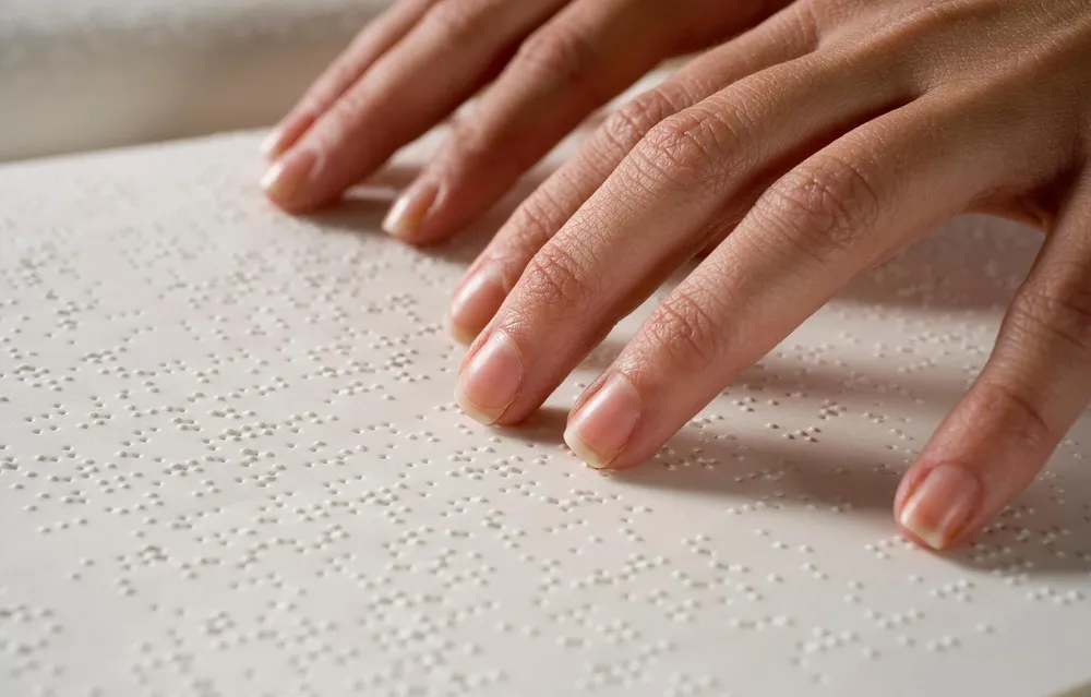 Gedruckte Blindenschrift Gedruckte Blindenschrift