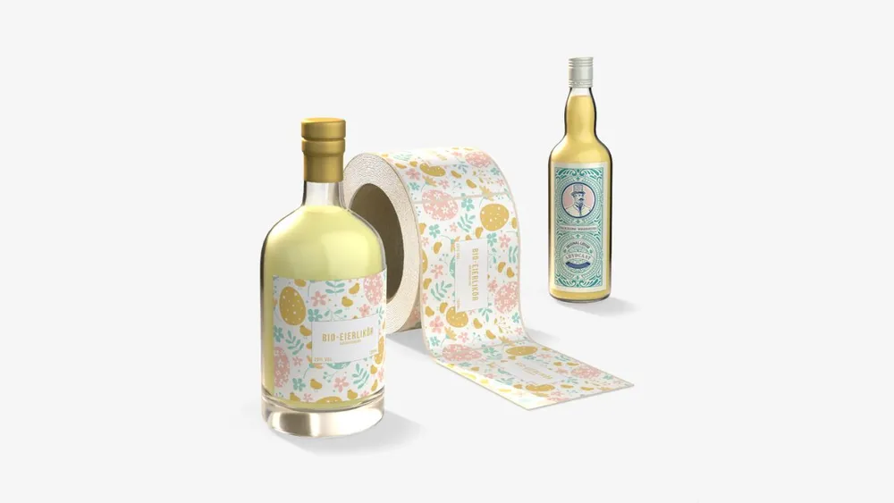 Egg liqueur labels Egg liqueur labels