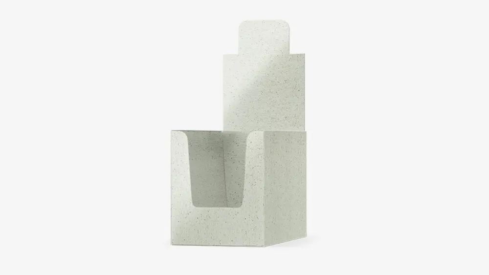 Grass cardboard counter display