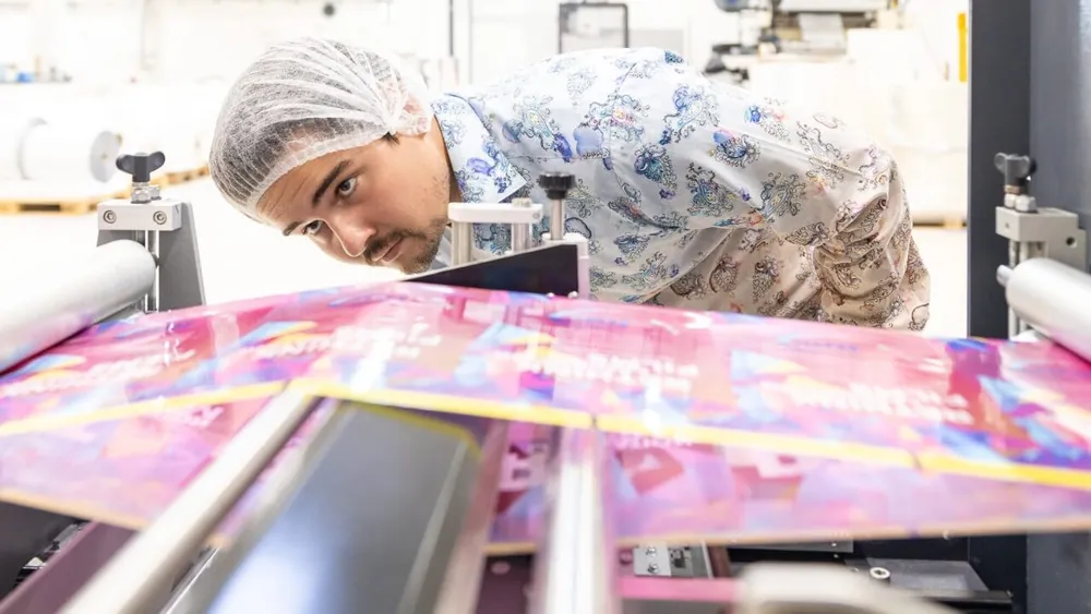 Macchina per la produzione di buste piatte Macchina per la produzione di buste piatte