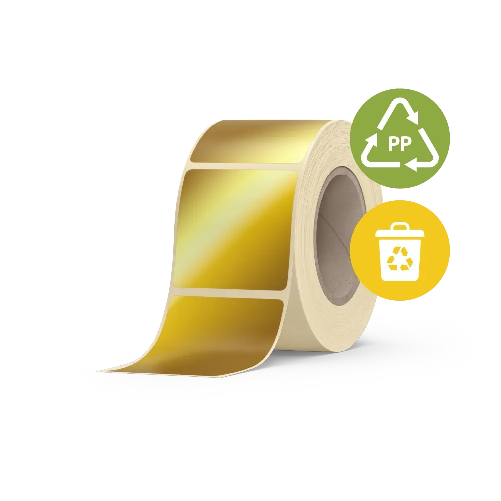 PP Haftfolie gold metallic