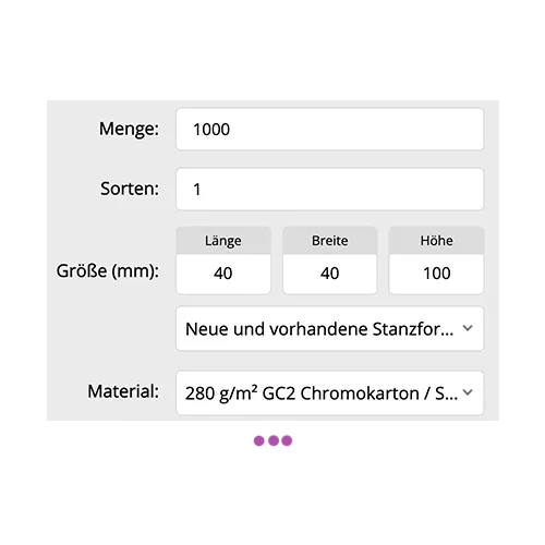 Schritt 1 - Parameter ausfüllen Schritt 1 - Parameter ausfüllen