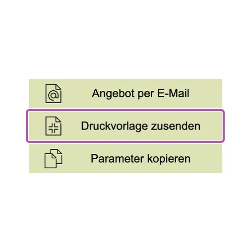 Schritt 2 - Druckvorlage zusenden Schritt 2 - Druckvorlage zusenden