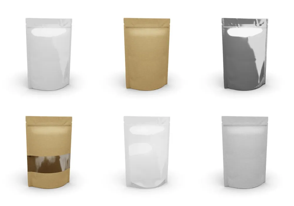 Standbodenbeutel aus verschiedenen Materialien Standbodenbeutel aus verschiedenen Materialien