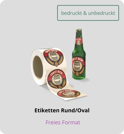 Etiketten rund/oval bestellen Etiketten rund/oval bestellen