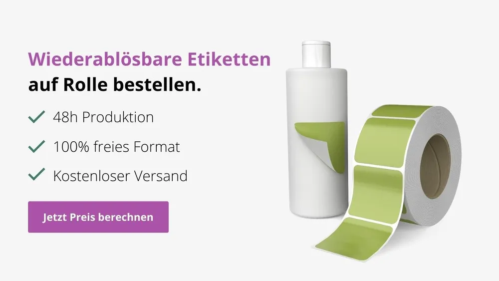 Wiederablösbare Etiketten bestellen Wiederablösbare Etiketten bestellen