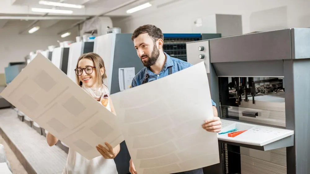 Druckbild Überprüfung durch Mitarbeiter Druckbild Überprüfung durch Mitarbeiter