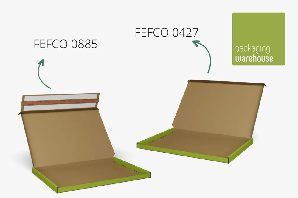 Infografik: FEFCO 0885 und 0427 im Vergleich Infografik: FEFCO 0885 und 0427 im Vergleich