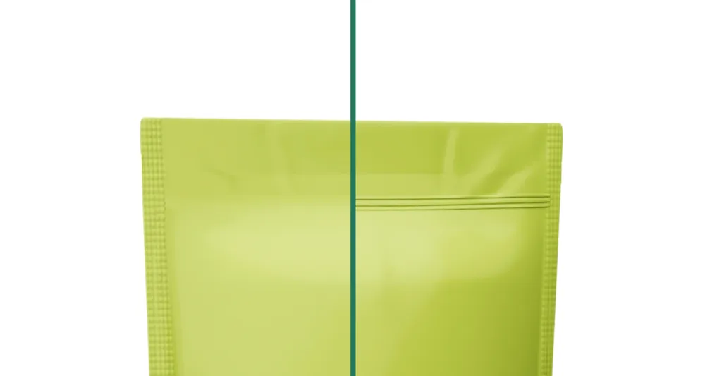 Standbodenbeutel mit Zipper