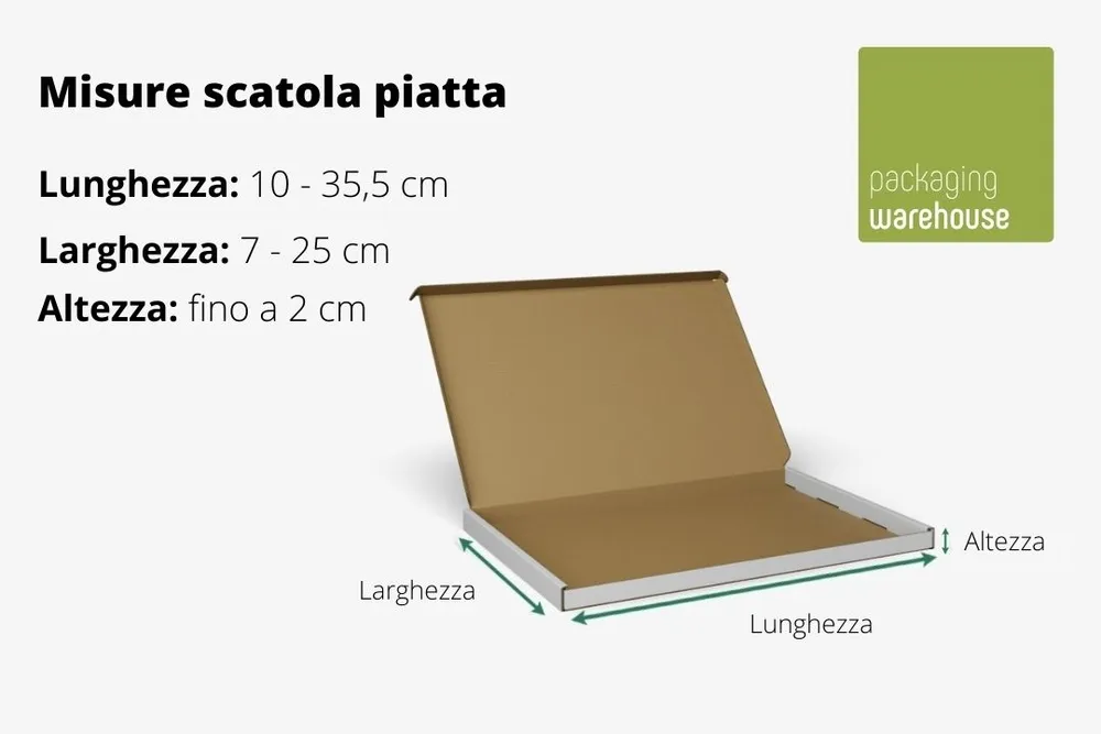 Scatola piatta piccola per spedizioni Scatola piatta piccola per spedizioni