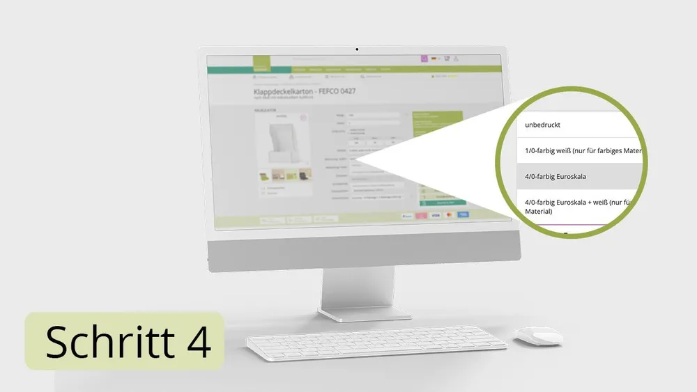 Infografik: Bestellprozess Schritt 4 Versandkarton Infografik: Bestellprozess Schritt 4 Versandkarton