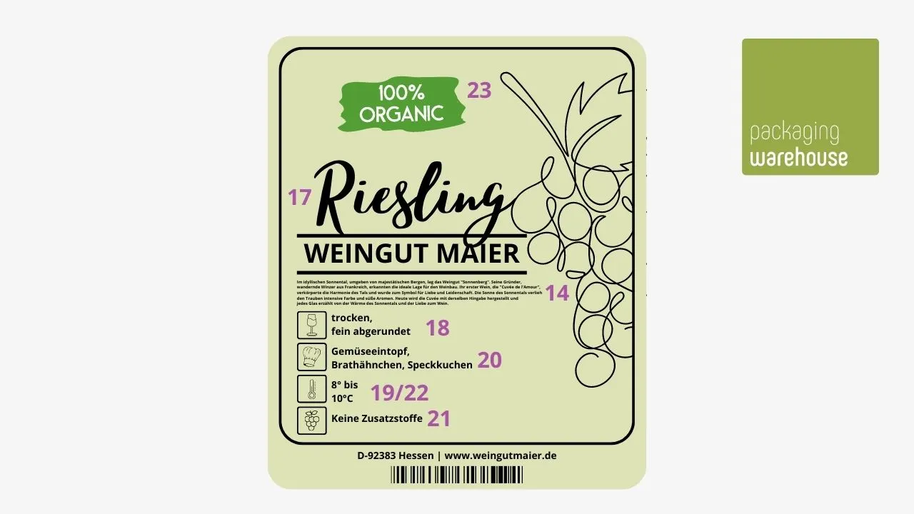 Infografik: Weinetiketten Weitere Angaben 