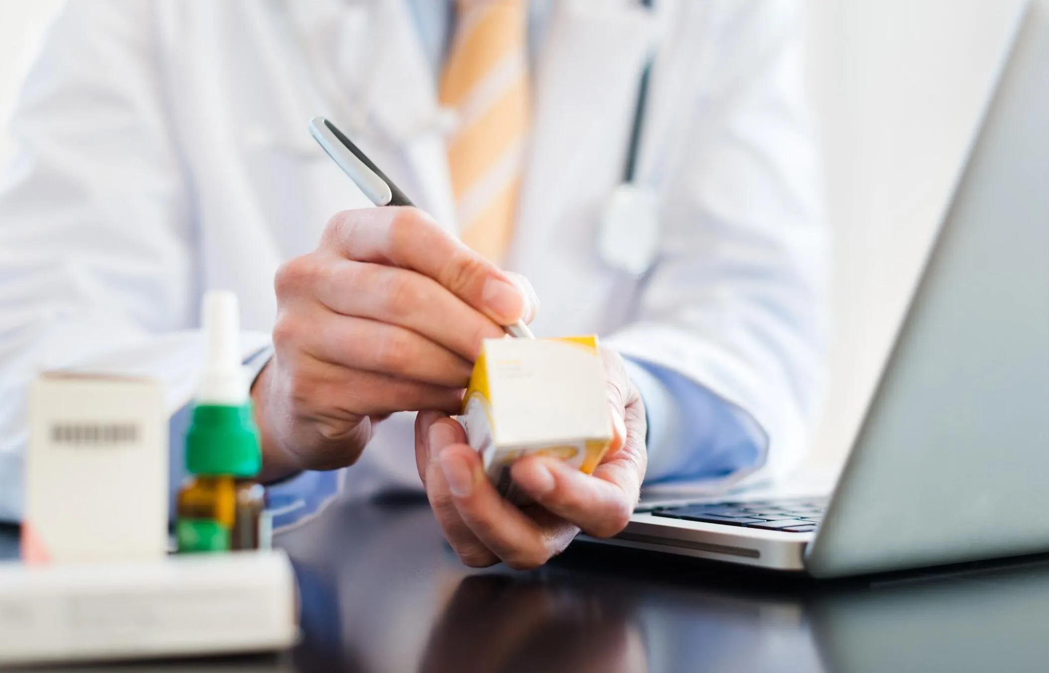 Beschriftete Pharmaverpackung Beschriftete Pharmaverpackung