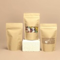 Standbodenbeutel braunes Kraftpapier