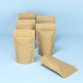 Standbodenbeutel Kraftpapier braun