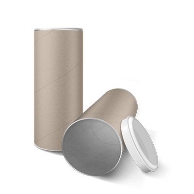 Tubi in cartone con rivestimento in alluminio