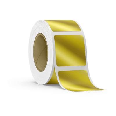 Haftpapier metallisiert, permanenter Kleber, gold glänzend