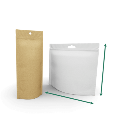 Stand-up pouch made of kraft paper