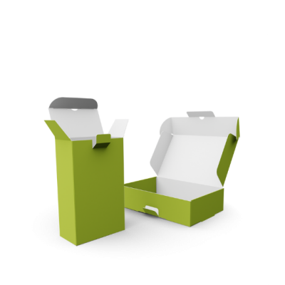 Faltschachteln mit Sicherheitslasche