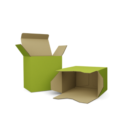 Folding box with crash lock base - FEFCO 0713